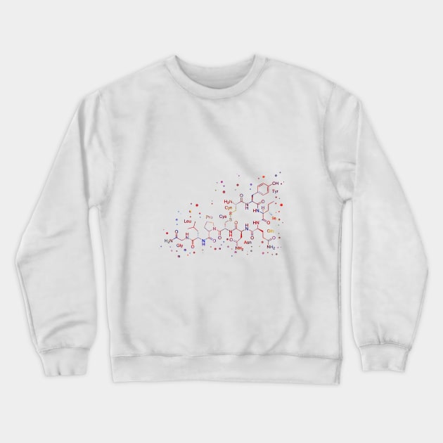 Oxytocin molecule Crewneck Sweatshirt by RosaliArt